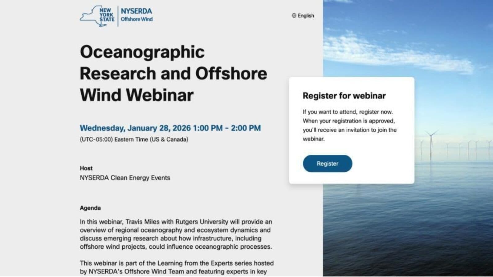 Oceanographic Research and Offshore Wind