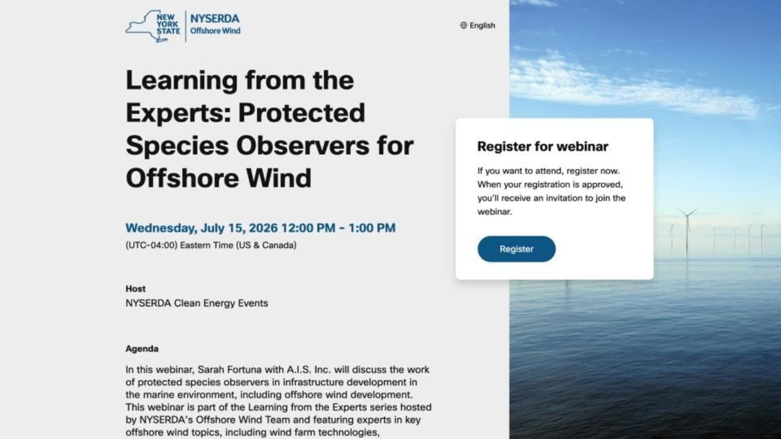 Learning from the Experts: Protected Species Observers for Offshore Wind